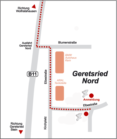 Anfahrtsplan Geretsried